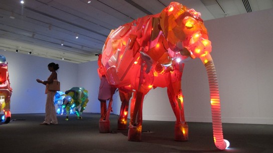 There’s a great future in plastics: Cynthia Minet creates amazing sculpture from things you threw away.