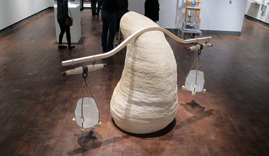 John Leighton Burden, 2014, cast glass and wood